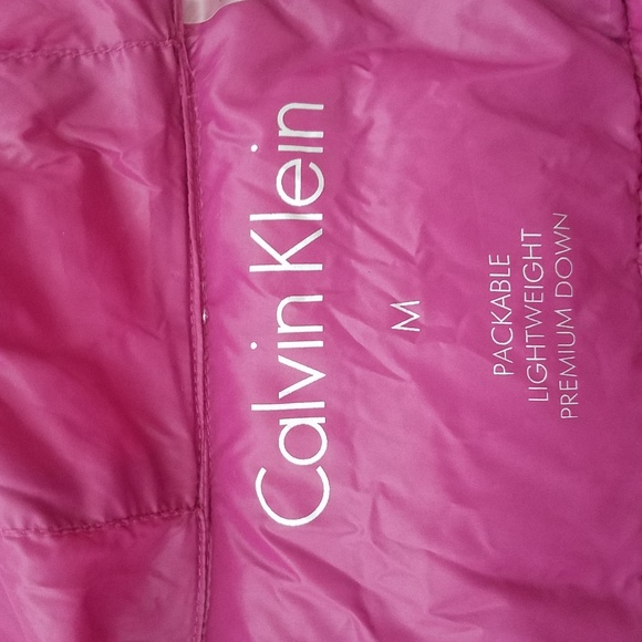 CALVIN KLEIN Pink/Purple Puffer Coat - Picture 2 of 7